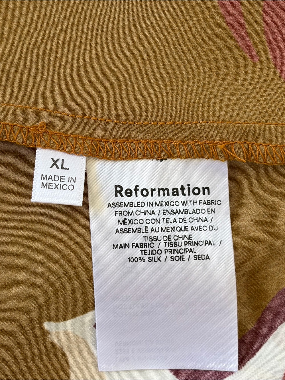 NWOT Reformation Davina Silk Dress - Picture 13 of 15